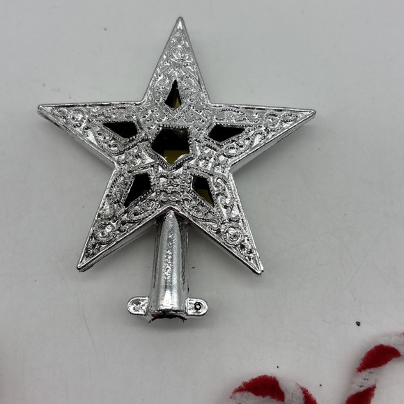 Vtg Lot of 25 Flocked Kitschy Mini Christmas Ornaments Santa Elf Satin Balls - Picture 4 of 11